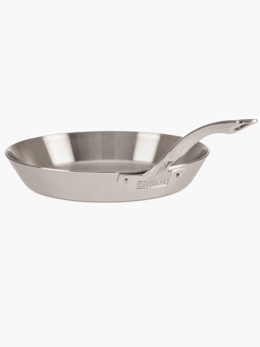 Viking Stainless Steel 3-Ply and Bonded Stainless Steel Fry Pan 12”